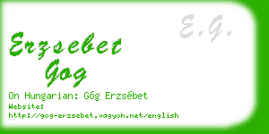 erzsebet gog business card