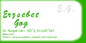erzsebet gog business card